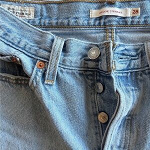 Levi's Light Blue Wedgie Straight Jeans